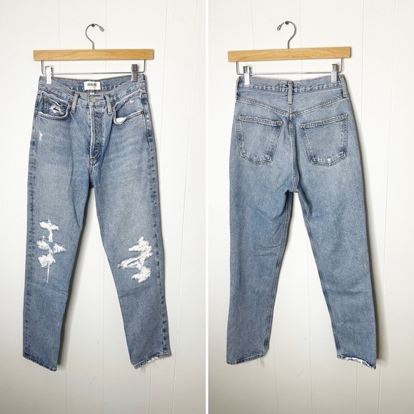 Agolde Fen High Rise Relaxed Taper Jeans in Wander 24 - Picture 5 of 13